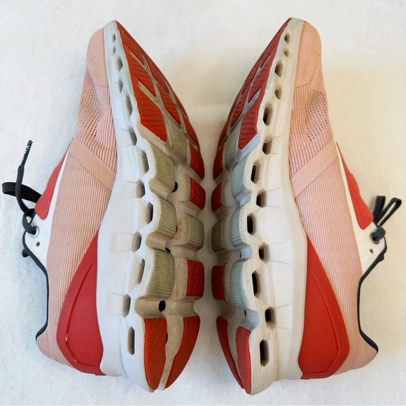 On Running Cloudstratus Rose Red Coral Running Shoes Sneakers, size Women’s 9 - Picture 12 of 16